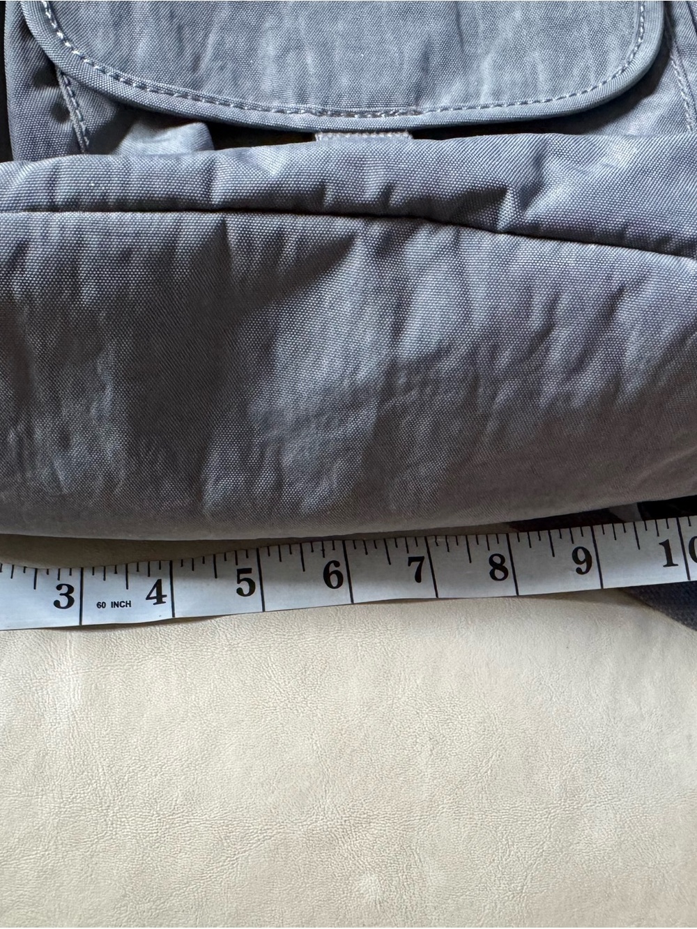 Kipling Gray Everyday Backpack with Front Pocket - Picture 10 of 11